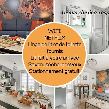 Superlogis Troyes - Little World - Studio Grand Confort - Netflix - Parking