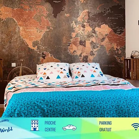 公寓 Superlogis Troyes - Little World - Studio Grand Confort - Netflix - Parking Saint-Julien-les-Villas